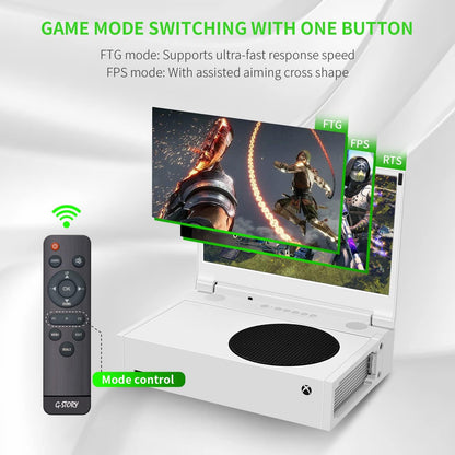 G-STORY 12,5 inch gaming-display, voor Xbox Series S, FHD 1080P draagbare monitor met IPS, HDMI, HDR