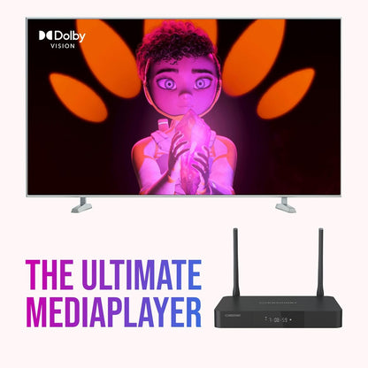 Orbsmart R82 High-End 4K UHD Mediaspeler voor Thuisbioscoop | Video HDR10+ & DV, Audio HD & DTS:X Passthrough | Volledige ISO Blu-ray/MKV Menu Ondersteuning via NAS/HDD | WiFi 6, Gigabit LAN, SATA