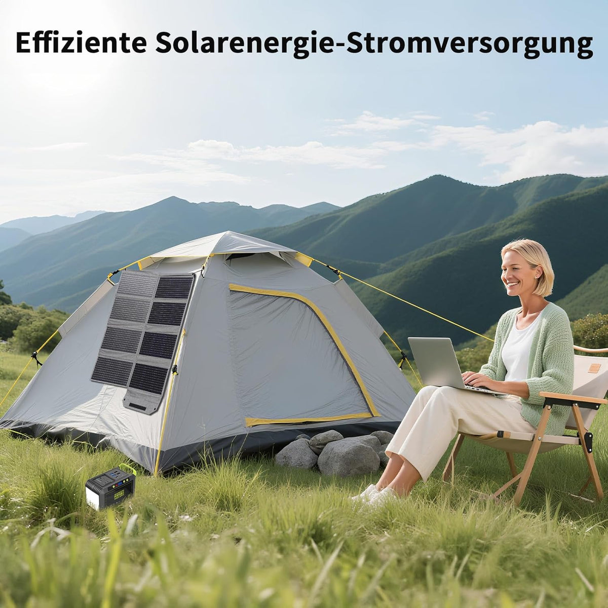 Draagbaar zonnepaneel van 80 W