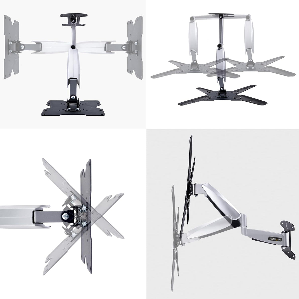 StarTech.com Wandmonteerbare VESA TV arm, Verstelbare Full Motion TV Muurbeugel voor 23"-55" Schermen, 30kg Draagvermogen, Uitschuifbare/Kantelbare/Zwenkbare VESA Wandbeugel (FHA-TV-WALL-MOUNT)