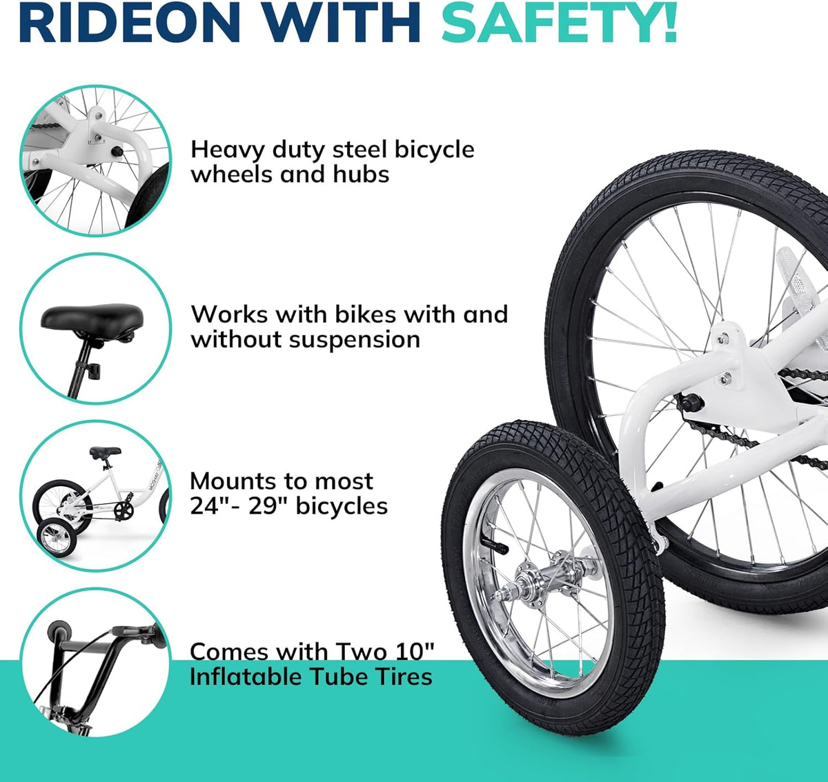 MOSHAY 20 inch Adaptieve Fat Training Wheel Bike