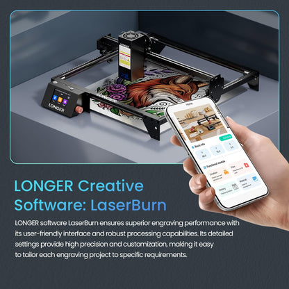 Laser Graveermachine – Graveer- En Snijmachine – Laser Snijmachine – Lasergraveerder – Graveermachine – 20W – 40 x 36,5 cm Werkoppervlak