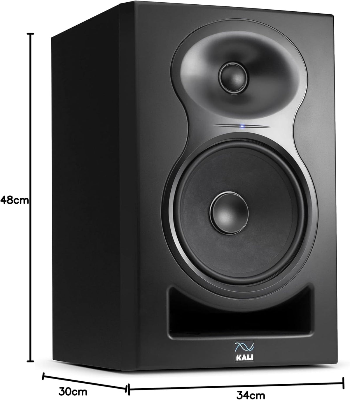 Kali Audio LP-6 2nd Wave luidspreker, studiomonitor (actieve naafmonitor, luidspreker met golfgeleidingstechnologie, basreflexsysteem, geen inherente ruis), zwart