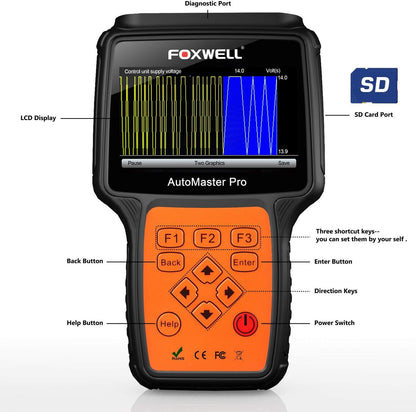 FOXWELL NT680 Lite Auto Diagnostische Scanner Automotive Scan Tool 4 Systeem Check Motor ABS SRS Airbag Transmissie Codes Reader met EPB Olie Service Licht Reset