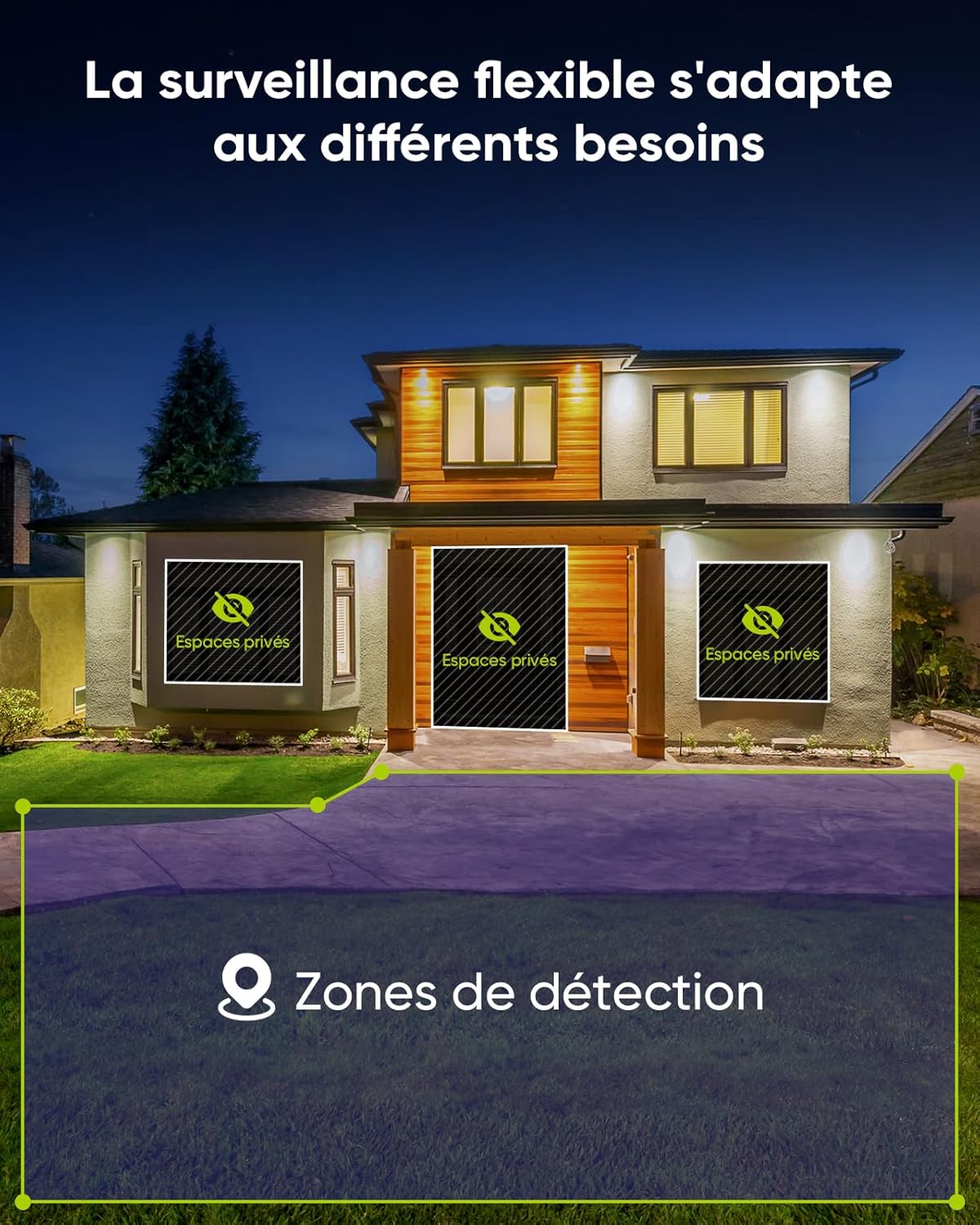 SANNCE PoE Bewakingscameraset, 5MP, 8CH NVR + 4 x 3 MP, waterdicht, camera zonder harde schijf, met Smart IR-leds, bewegingsdetectie, app-alarm, nachtzicht tot 20 meter