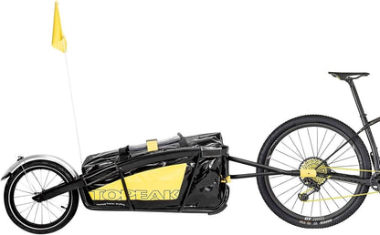 TOPEAK Unisex Adult Sr Pro Carbon Femme Journey TX fietstrailer aanhangwagen, zwart, M/L