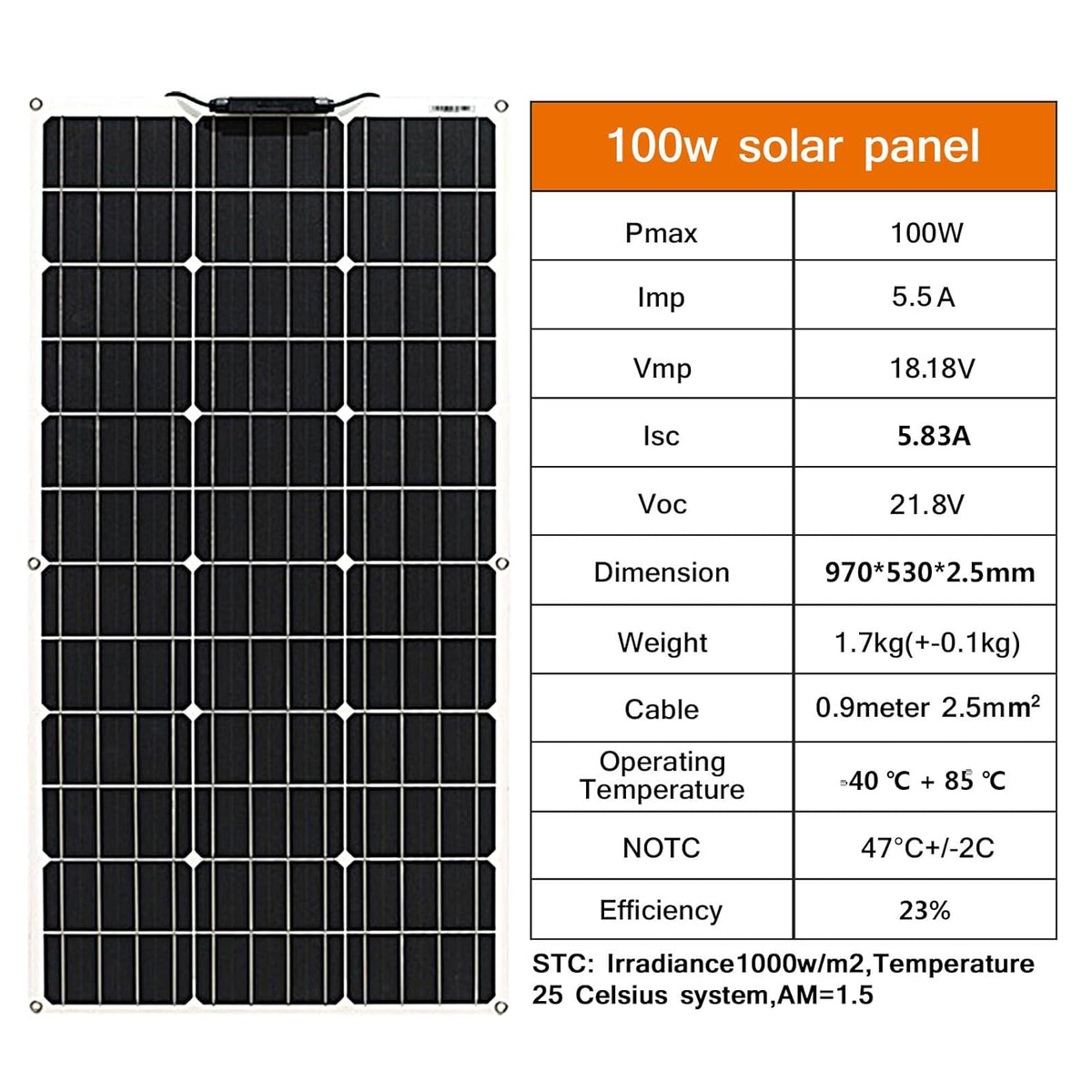 200W 12V Kit Flexibel Zonnepaneel 2 stuks 100W 12V Monokristallijn Zonnepaneel systeem met 20A Solar Laadregelaar voor RV, Boot, Auto, Caravan, Camping, batterij 12V/24V