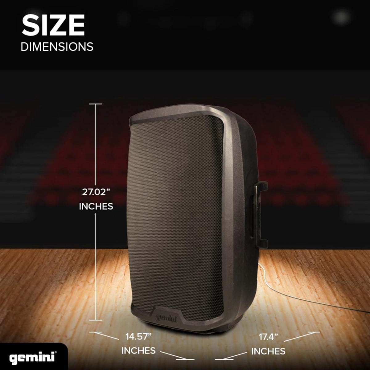 15 Inch Actieve PA Speaker – Party Speaker – DJ Speaker – Bluetooth Speaker – Actieve Speaker – Met Luidsprekerstandaard En Microfoon – 2000 Watt Vermogen – Bluetooth En TWS