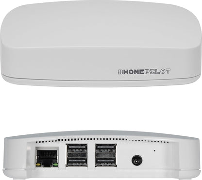 HOMEPILOT Gateway premium, Smart Home Central incl. app & spraakbesturing (Alexa, Google Assistant compatibel), besturing voor slimme homepilot-apparaten (rolluiken, verwarming, verlichting enz.)