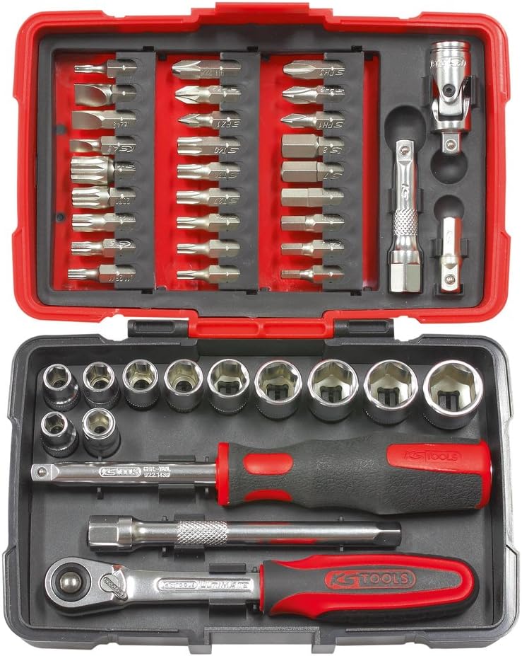 KS Tools 850.0126 Smartbag sanitair- en verwarmingsgereedschapsset, rood