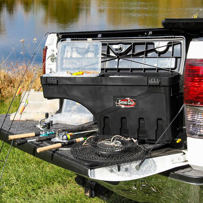 UNDERCOVER SwingCase Truck Bed Opbergdoos | SC104P | Past 2019-2023 Chevy/GMC Silverado/Sierra 1500 Passagierszijde, Zwart