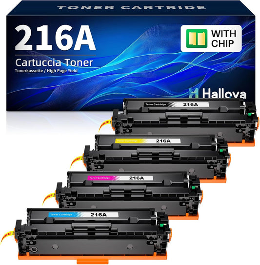 Compatibele Toner 216A – Tonercartridge – Printerinkt – Printcartridge – Vervangend Toner – Met Chip – Hoge Printkwaliteit – Geschikt Voor Meerdere HP Modellen – Verpakking Van 4