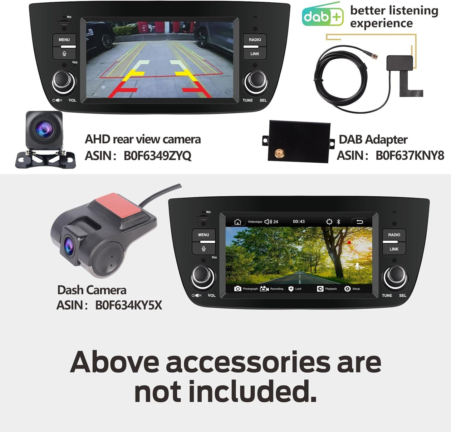 Autoradio Fiat Doblo – Autostereo – Multimedia Speler – Navigatiesysteem – Radioontvanger – Snelle Linux Opstart – Draadloze CarPlay & Android Auto