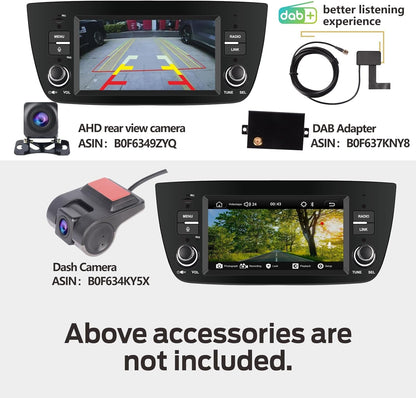 Autoradio Fiat Doblo – Autostereo – Multimedia Speler – Navigatiesysteem – Radioontvanger – Snelle Linux Opstart – Draadloze CarPlay & Android Auto