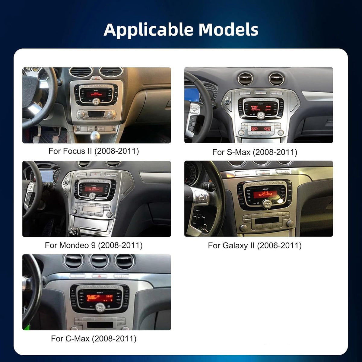 Android autoradio – Autoradio – Inbouwradio – Dubbel-DIN radio – Navigatiesysteem – 7 inch touchscreen – Android 13 4+64GB – Draadloze CarPlay & Android Auto