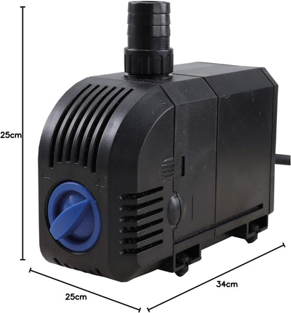 T.I.P. TFP 5000 UV 9 30297 Drukfilterset, 25 watt, 1500 l/u, vijverinhoud max. 5.000 l, geïntegreerde terugspoelfunctie, met 3 filtersponzen en UV-C-lamp