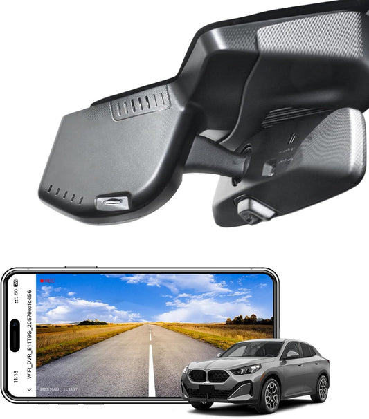 4K Dash Cam Custom Fit voor BMW X2 (Gen2 X2 Front 4k)