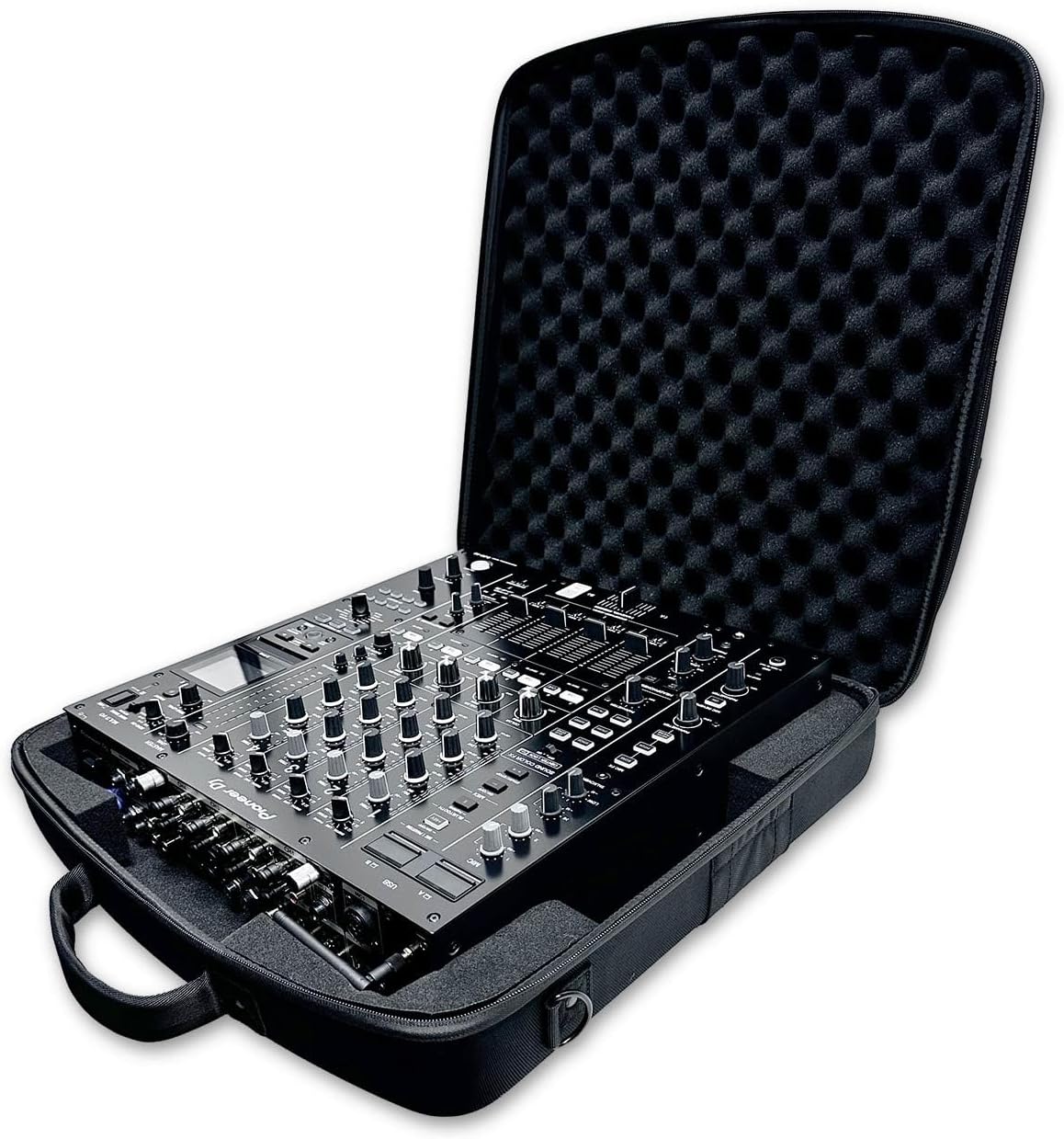Protekt DJM-A9 EVA-tas van BA9P DJ-draagtas voor Pioneer Player - met 4 voorvakken voor laptop, hoofdtelefoon, kabels en essentiële accessoires, Zwart, 525 x 510 x 165 mm, DJ Mixer Tas