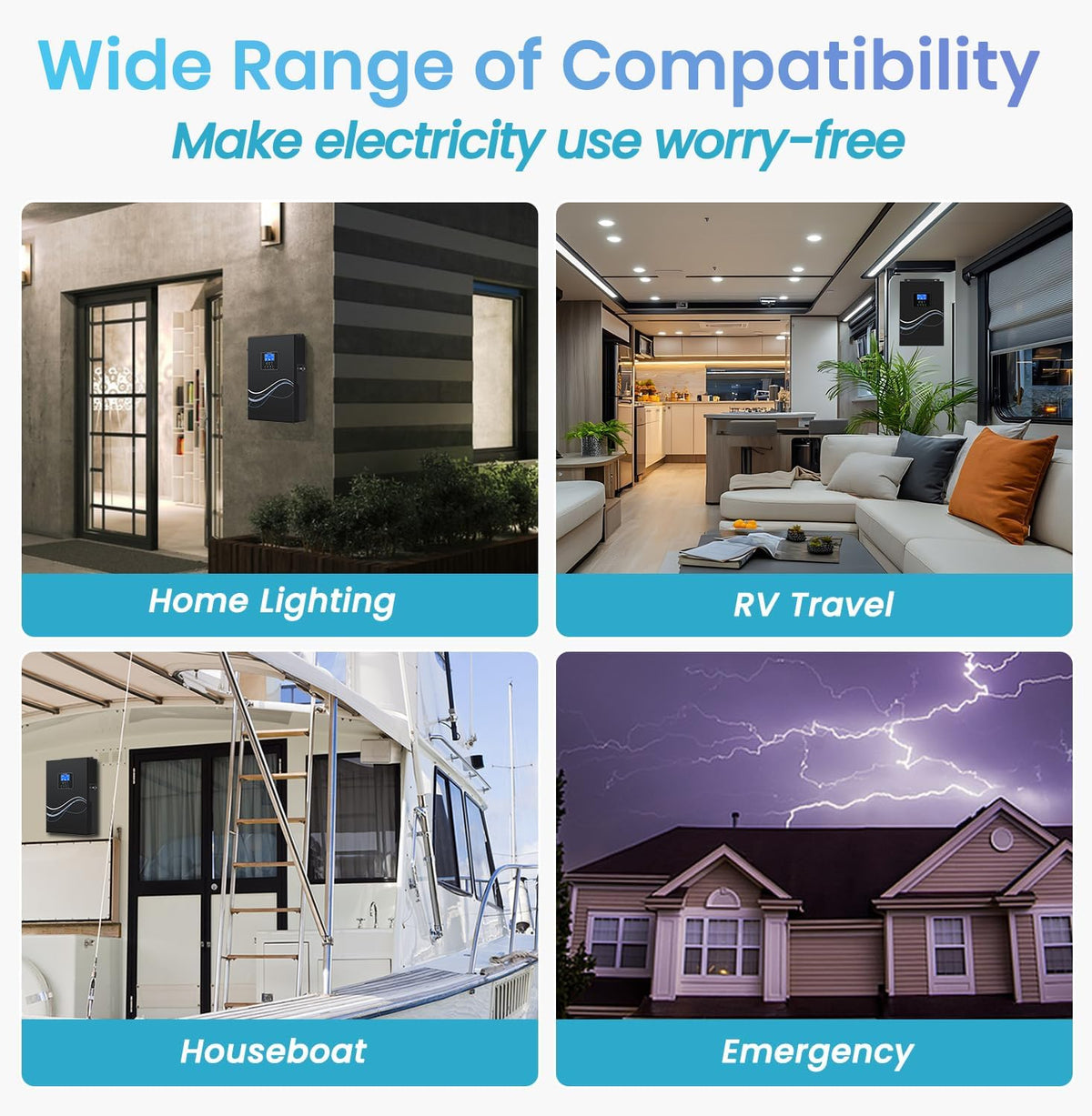 NOVOPAL® 3500 W Hybride omvormer 24 V DC naar 220 V/230 V AC Off Grid Pure Sinus Solar Converter met 100 A MPPT laadregelaar PV maximaal 120-450 V DC werk met 24 V lood