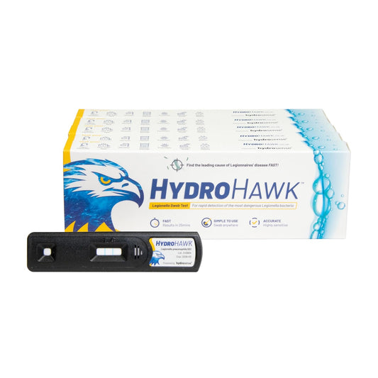 Legionella Swab Test Waterpunten, 5x Gebruiksklare Kit Detectie Legionella pneumophila SG1, Pool, Airco, Hot Tub, Douchekop, Kraan, Tuinslang – 25 Min Thuis Test
