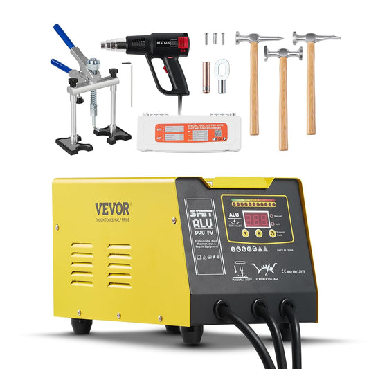 VEVOR 300 W Dent Repair Kit with Hot Air Gun, Dent Puller Automatic/Manual Welding Mode, Car Body Spot Welding Machine for Aluminium Repair