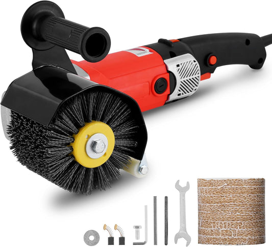 Elektrische Polijstmachine – Polijst- En Schuurmachine – Schuurmachine – Trommelschuurmachine – Buffermachine – Rood EU – 2800 W – 8 Instelbare Snelheden
