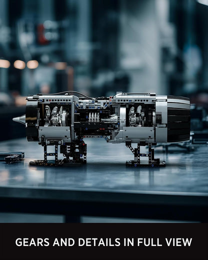Nifeliz Turbofan Motor Modelbouwset voor Volwassenen, Technikal Motor Verzamelbaar Model Speelgoed Bouwpakket, Verzamelbare Cadeau (2,216 PCS, NF10317)