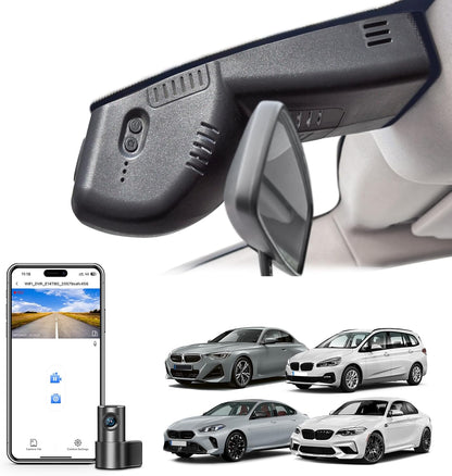 Dashcam – Autocamera – Boordcamera – Dashboardcamera – Voor- En Achtercamera – OEM-Pasvorm – 4K Voorcamera, 1080P Achtercamera – Wifi En App