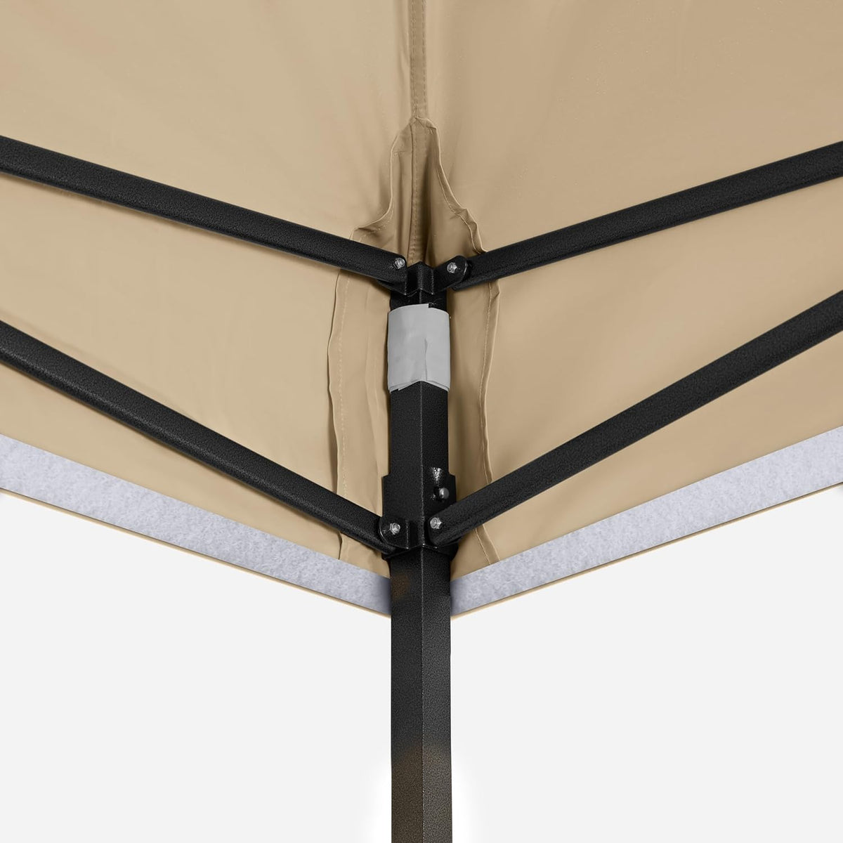 All Seasons Gazebos Duurzaam vouwpaviljoen en voortent, volledig waterdicht, hoogwaardig, voor een snelle opbouw, 3 x 3 m verkrijgbaar (beige)
