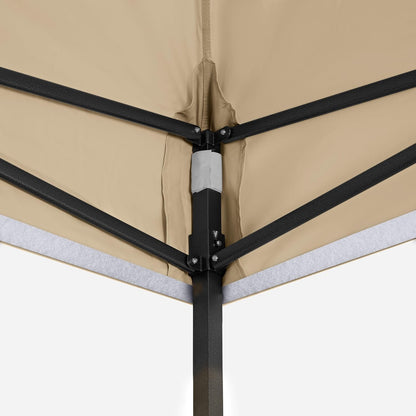 All Seasons Gazebos Duurzaam vouwpaviljoen en voortent, volledig waterdicht, hoogwaardig, voor een snelle opbouw, 3 x 3 m verkrijgbaar (beige)