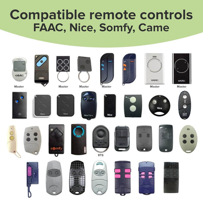 1Control SOLO 2ª GEN, draadloze Bluetooth-poortopener voor telefoon/smartphone om poorten en garagedeuren te openen Gecontroleerd met afstandsbediening, x 4 poorten en 10 gebruikers, Made in Italy