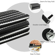 Buiten Vloerkleed - Buitenkleden - Buitentapijt - Opvouwbaar - UV-bestendig - Waterdicht - Buitenmatten - voor Buiten - Balkon - Strand - Picknick -Terras - Rechthoekig - 180 x 270 cm - Zwart