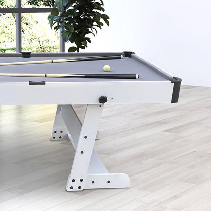 Cougar Hustle Pool Table L Foldable in Various Colours - 5ft | Folding Billiard Table incl. Accessories - QUORE