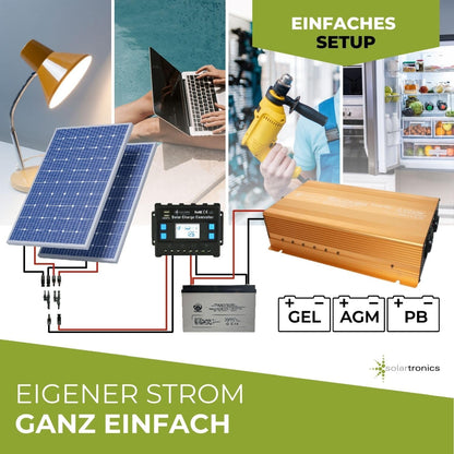 Omvormer - spanningsomvormer 12V 300 tot 3000 Watt zuivere SINUS met echte Power USB 2.1A Gold Edition ... (3000-6000 Watt)