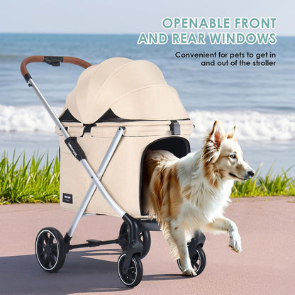 Beberaod X6 Pet Stroller, beige
