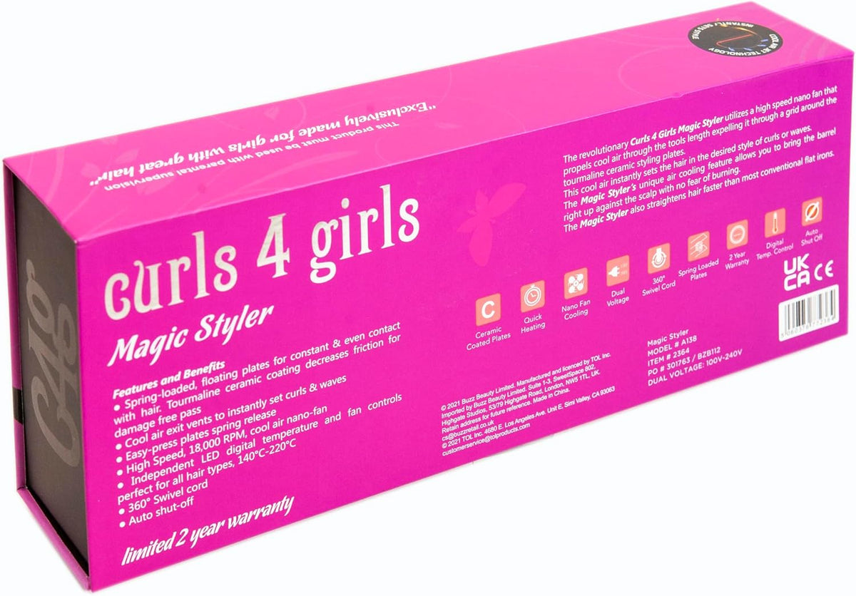 Haarijzer – Haarstyler – Stijltang – Haarstrijkijzer – Stylingtool – Roze – Pluk Voor Pluk Stylen – Voor Droog Haar