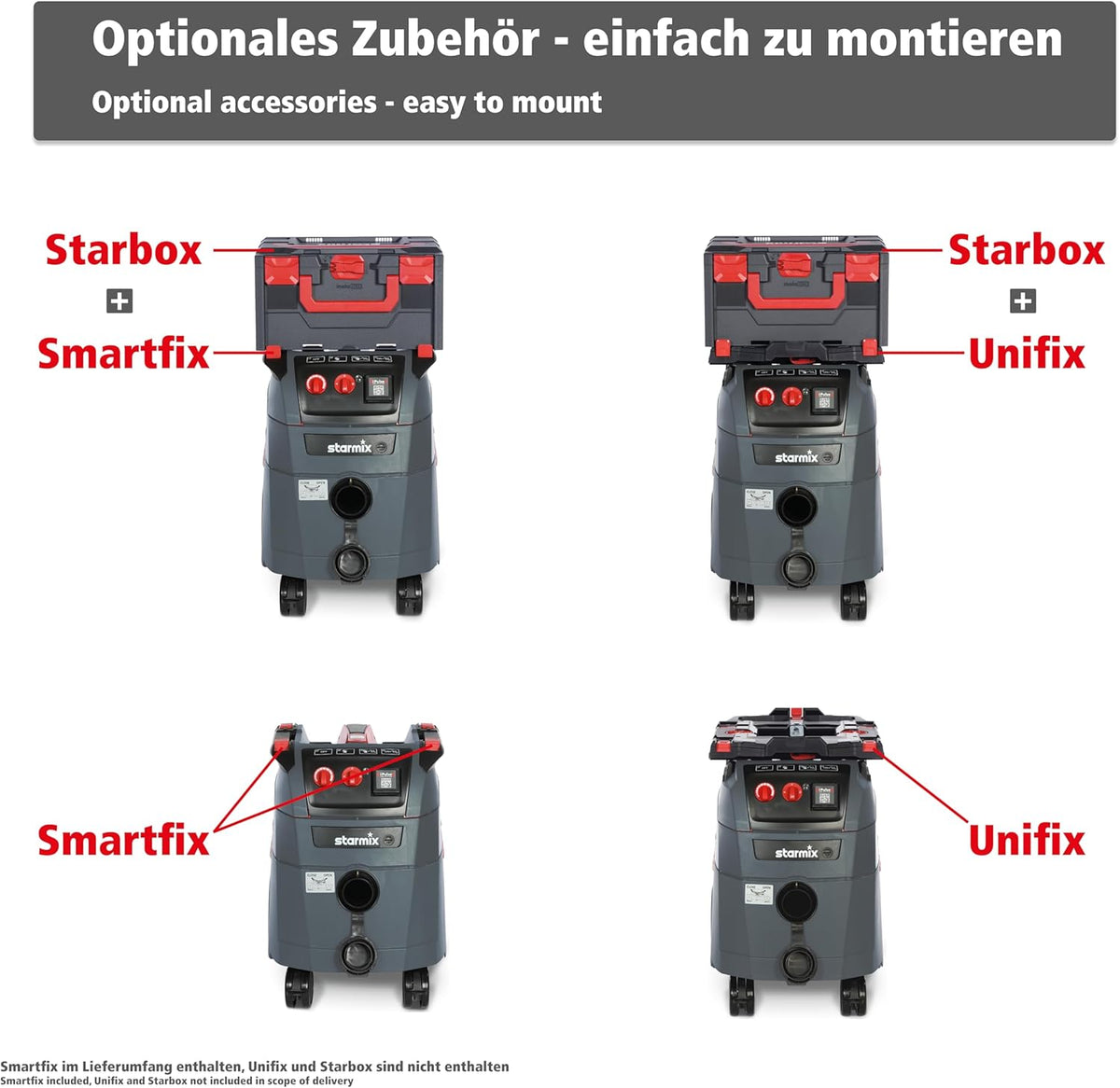 Starmix iPulse L-1635 TOP, nat- en droogzuiger, hoogwaardige industriële stofzuiger (1600 watt, 35 l)