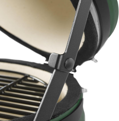 bbq-Toro Kamado Hairo Charcoal Barbecue, Diameter 32 cm, Green, Mini Charcoal Grill with Thermometer and Wooden Handles, Round Ceramic Grill, Ceramic Grill Smoker - QUORE