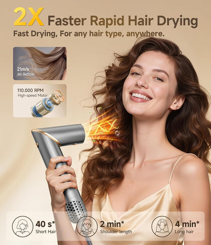 8-In-1 Haarstyler – Föhnborstel, Airstyler, Multistyler, Krulborstel – Automatische Krulfunctie – 3 Warmtestanden Met Koele Luchtstand