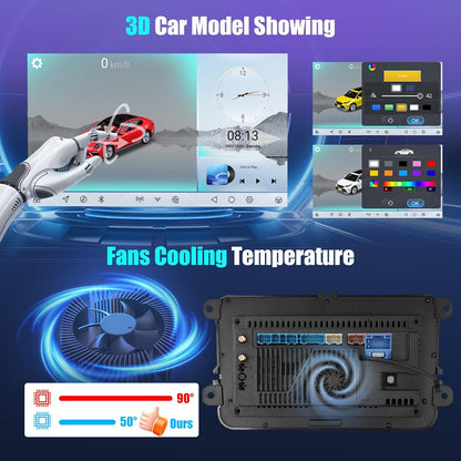 8 Core Qualcomm Android 15 4+64G Radio Pantalla voor VW Golf Skoda Polo Passat Tiguan Touran met Wireless Carplay en Android Auto, 7 inch scherm met Mirror Link Radio FM/RDS GPS WIFI BT
