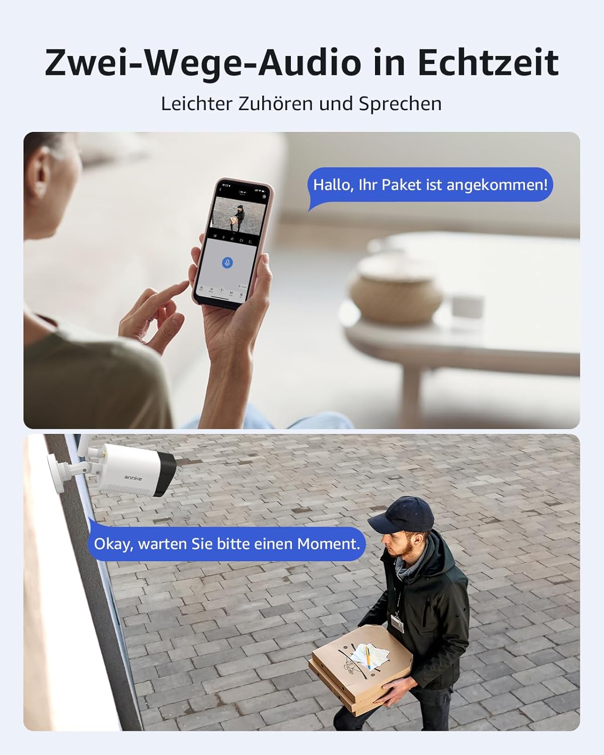 ANNKE 3MP bewakingscameraset met monitor, 12 inch monitor NVR bewakingscamerasysteem met 4 stuks 3MP wifi-camera's, 2-weg audio, persoonsherkenning, 30 m nachtzicht, ondersteunt Alexa, 1 TB HDD