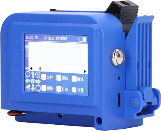Inkjetprinter, 25W 4-core CPU USB-contact Opladen HD LED-aanraakscherm Draagbare Inkjetprinter 100-240V Betrouwbare Prestaties voor Kunststof voor (EU-stekker)