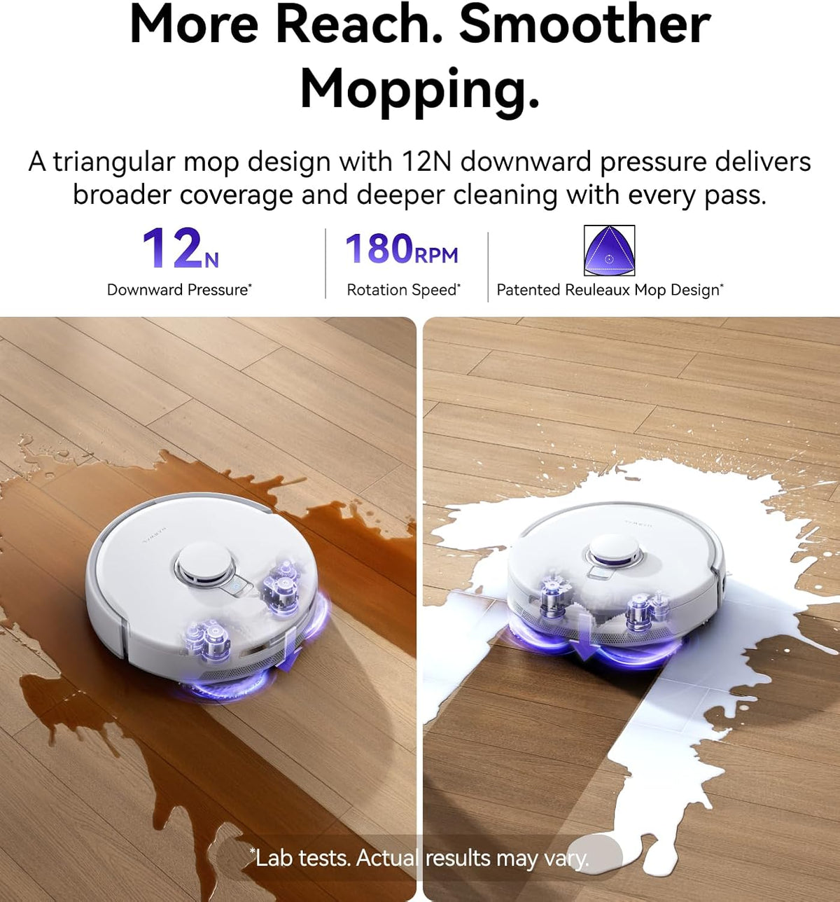 NARWAL Freo Z10 Pro Robotstofzuiger en Dweil, 18500Pa, CarpetFocus 2.0, DualFlow 2.0 Anti-klit voor Haren, Uitschuifbare Dweil, LDS Radarnavigatie, 75℃ Warm Water Zelfreiniging, Zelfreinigend