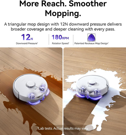 NARWAL Freo Z10 Pro Robotstofzuiger en Dweil, 18500Pa, CarpetFocus 2.0, DualFlow 2.0 Anti-klit voor Haren, Uitschuifbare Dweil, LDS Radarnavigatie, 75℃ Warm Water Zelfreiniging, Zelfreinigend