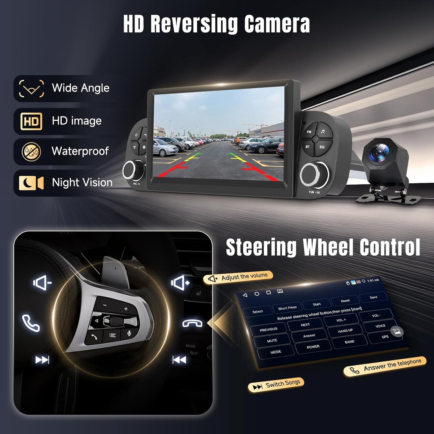 Autoradio – Auto Radio – Car Stereo – Multimedia Speler – Navigatiesysteem – Android 13 Systeem – 7 Inch Touchscreen
