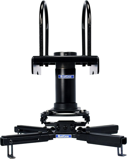 Montageset voor projector – Projectorbeugel – Beamerbeugel – Plafondbeugel – Truss plafondadapter – Zwart – Geschikt voor trussplafonds tot 3 inch breed en 3,5 inch hoog – Inclusief 3 inch buis en 1,5 inch NPT compatibel