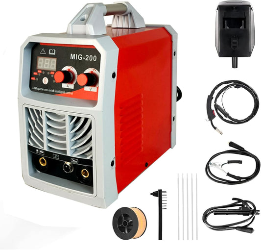 3-in-1 lasapparaat, multifunctionele MIG-lasmachine 200A Core Line met LCD-kleurendisplay, IGBT-inverter voor MIG/MMA/Lift TIG-lassen
