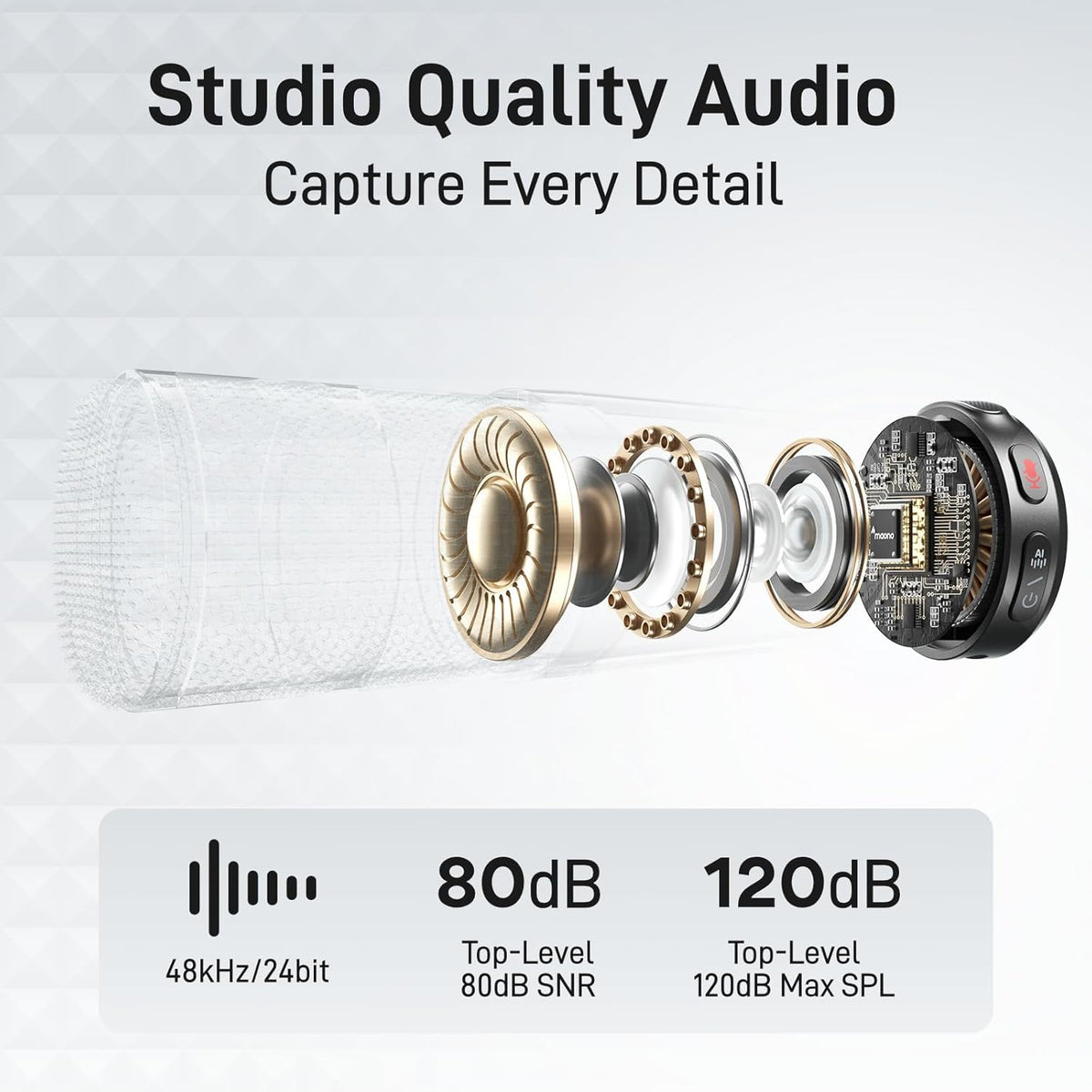 Draadloze Lavalier Microfoon Voor Smartphone, Camera En PC Met USB-C/Lightning – Mini Microfoon – Kraagmicrofoon – Clipmicrofoon – Draadloze Microfoon – 48kHz/24Bit Hi-Fi Audio – Ruisonderdrukking