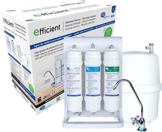 Omgekeerde osmose systeem – Waterfilter – Drinkwaterfilter – Drinkwatersysteem – Keukenfilter – 4-Traps Filtratie – Inclusief Drukpomp