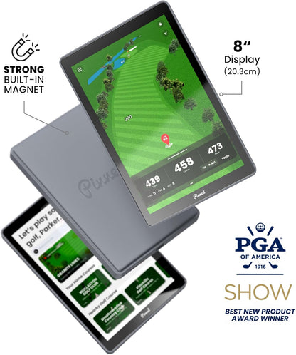 Pinned Golf Het Caddie draagbare golf GPS-apparaat - in zonlicht leesbaar 8 inch scherm, 45.000+ banen, waterdicht, touchscreen golf GPS-handheld met geavanceerde analyse, geen kosten